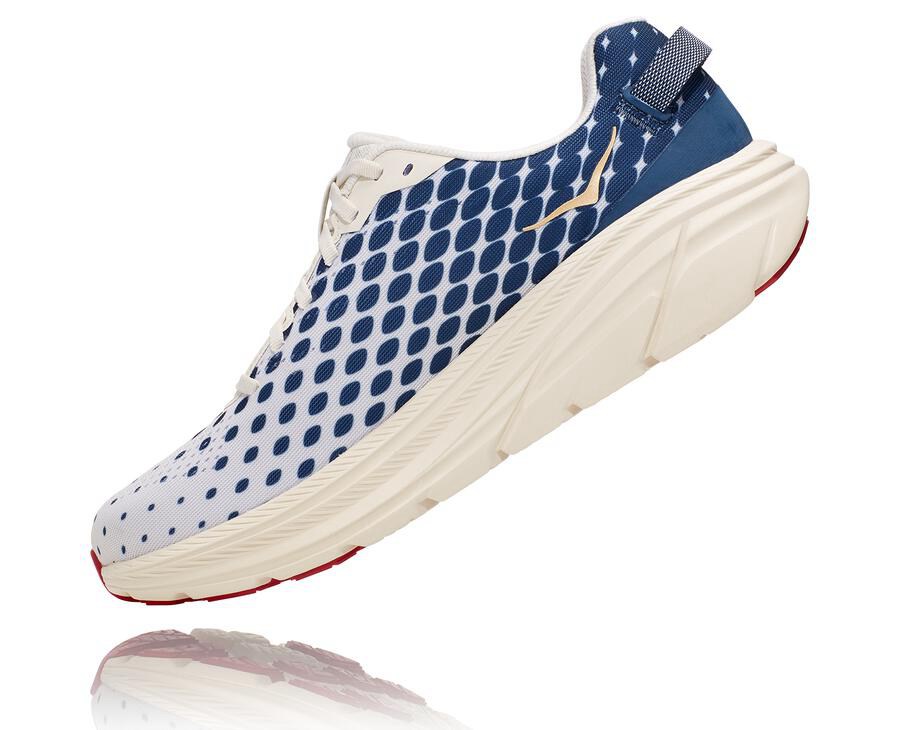 Chaussure Running Hoka One One Rincon 2 Homme - Blanche/Bleu - EDH-853214